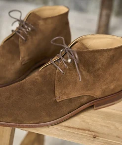 Homme Paire et Fils Desert Boots-desert boots en daim