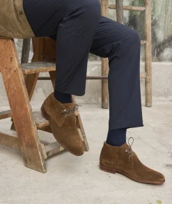 Homme Paire et Fils Desert Boots-desert boots en daim