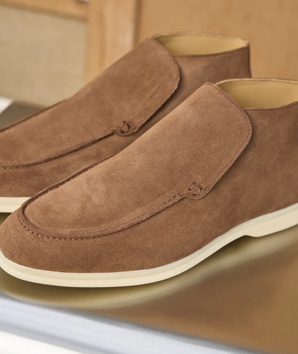 Homme Paire et Fils Desert Boots-Desert boots en daim