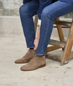 Homme Paire et Fils Desert Boots-Desert boots en daim