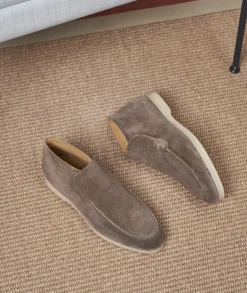 Homme Paire et Fils Desert Boots-Desert boots en daim gris ardoise