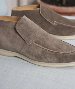 Homme Paire et Fils Desert Boots-Desert boots en daim gris ardoise