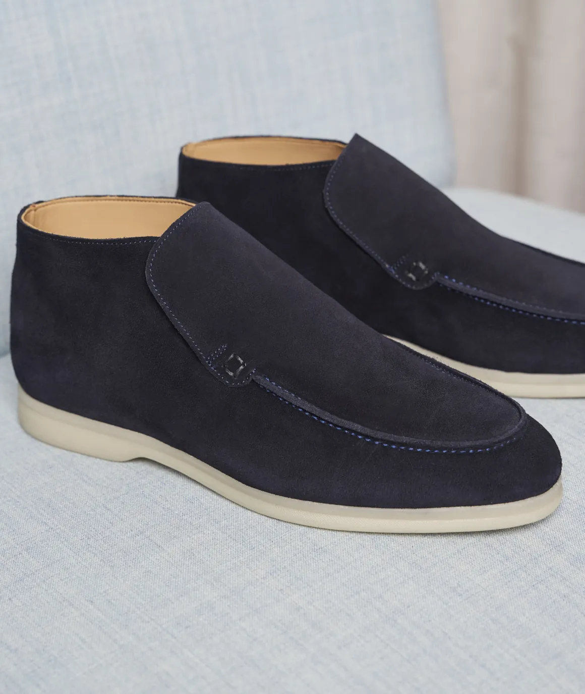 Homme Paire et Fils Desert Boots-Desert bootshomme en daim marine
