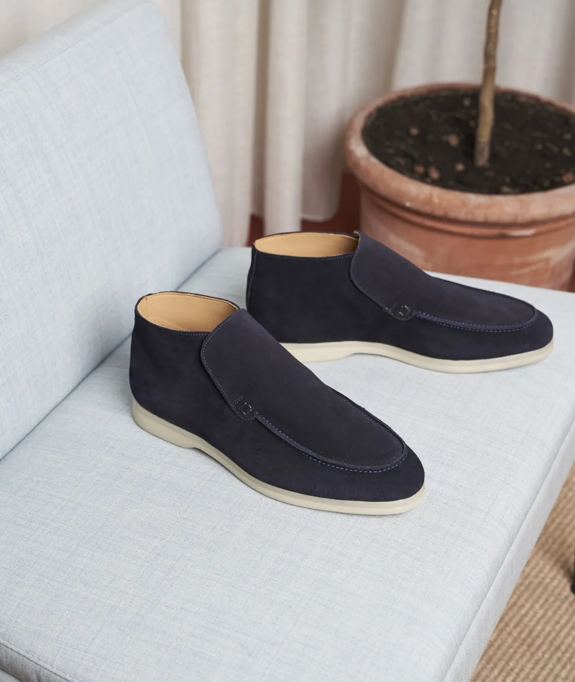 Homme Paire et Fils Desert Boots-Desert bootshomme en daim marine