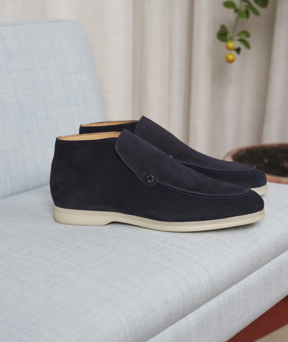 Homme Paire et Fils Desert Boots-Desert bootshomme en daim marine