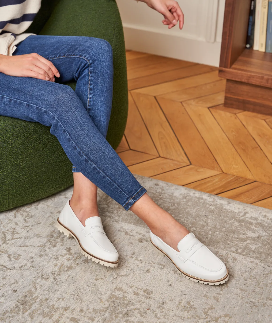 Femme Paire et Fils Mocassins Et Derbies-Mocassin chunky femme en cuir