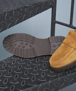 Femme Paire et Fils Mocassins Et Derbies-MOCASSIN CRANTÉ FEMME EN DAIM