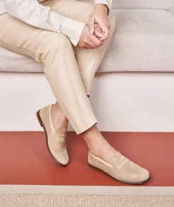 Femme Paire et Fils Mocassins Et Derbies-Mocassin daim beige