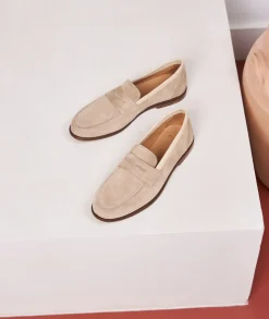 Femme Paire et Fils Mocassins Et Derbies-Mocassin daim beige