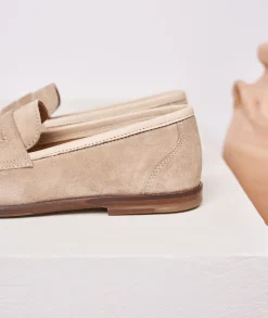 Femme Paire et Fils Mocassins Et Derbies-Mocassin daim beige