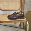 Femme Paire et Fils Mocassins Et Derbies-Mocassin en cuir cerise vernis