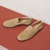 Homme Paire et Fils Mocassins-Mocassin en daim beige