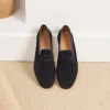 Homme Paire et Fils Mocassins-Mocassin en daim bleu marine