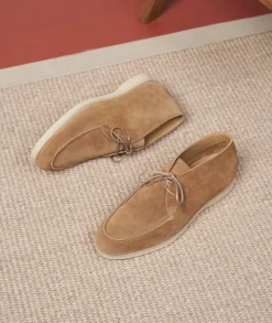 Homme Paire et Fils Mocassins-Mocassin en daim