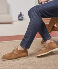 Homme Paire et Fils Mocassins-Mocassin en daim