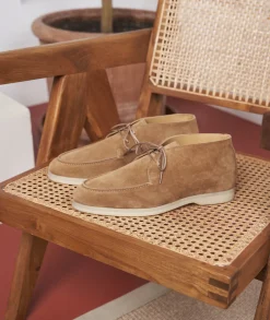 Homme Paire et Fils Mocassins-Mocassin en daim