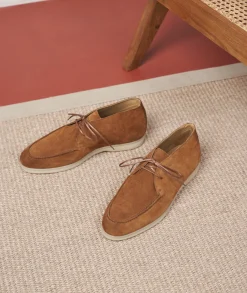 Homme Paire et Fils Mocassins-Mocassin en daim