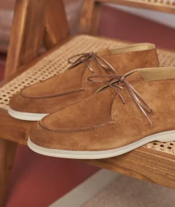 Homme Paire et Fils Mocassins-Mocassin en daim 