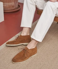 Homme Paire et Fils Mocassins-Mocassin en daim 