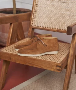 Homme Paire et Fils Mocassins-Mocassin en daim 