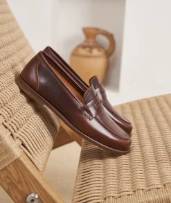 Femme Paire et Fils Mocassins Et Derbies-Mocassin femme cuir patiné