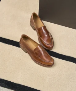 Femme Paire et Fils Mocassins Et Derbies-Mocassin femme en cuir