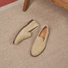 Femme Paire et Fils Mocassins Et Derbies-Mocassin femme en daim beige