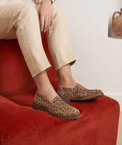 Femme Paire et Fils Mocassins Et Derbies-Mocassin femme en daim léopard