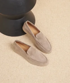 Femme Paire et Fils Mocassins Et Derbies-Mocassin femme en daim terre d'argile