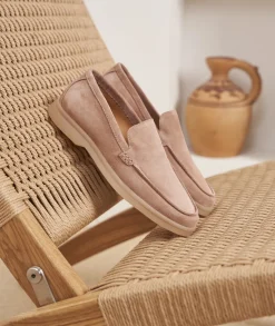 Femme Paire et Fils Mocassins Et Derbies-Mocassin femme en daim vieux