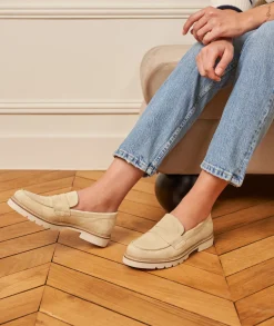 Femme Paire et Fils Mocassins Et Derbies-Mocassin femme en daim 