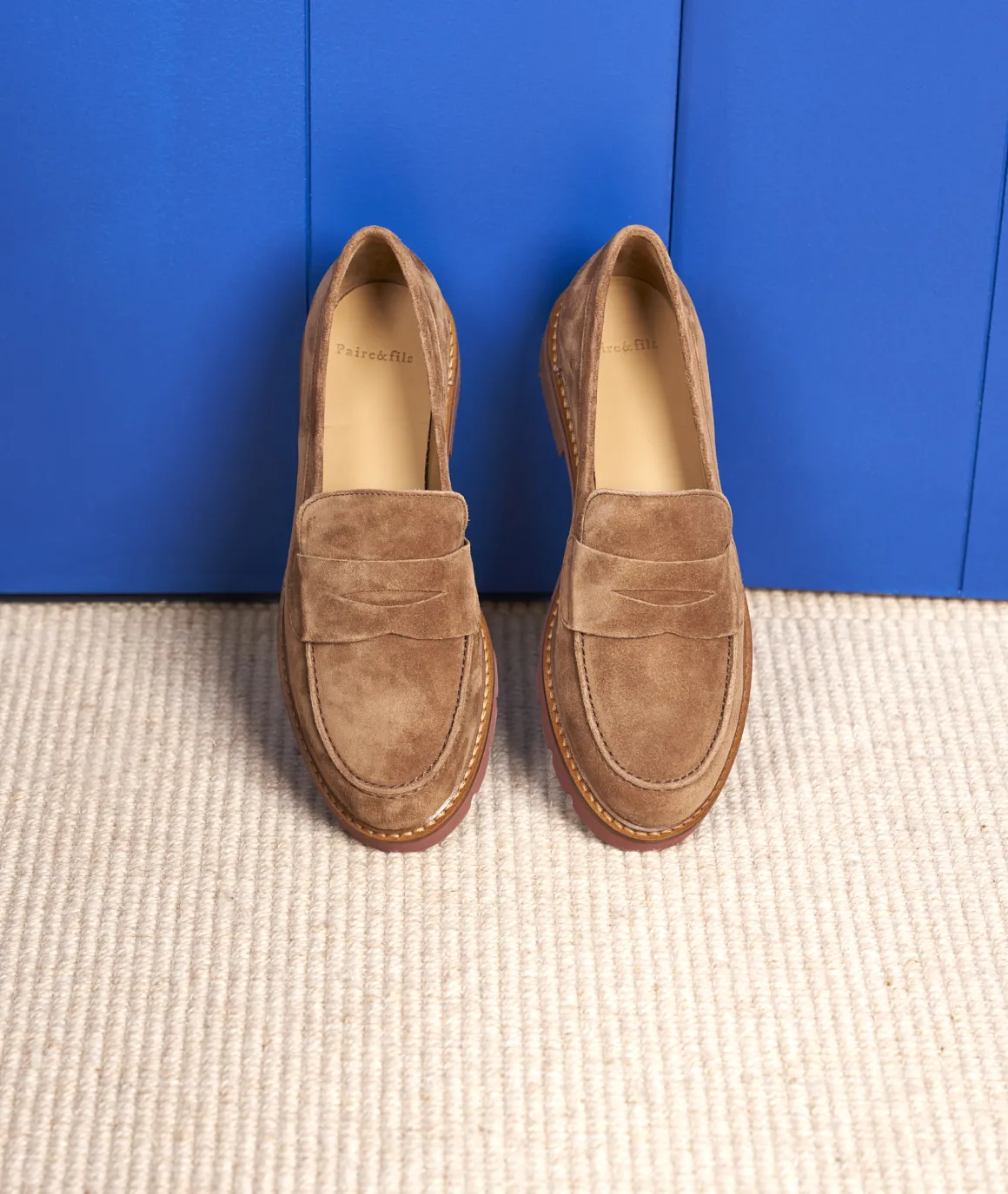 Femme Paire et Fils Mocassins Et Derbies-Mocassin femme en daimcoco