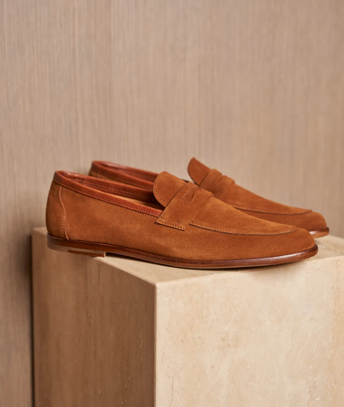 Homme Paire et Fils Mocassins-Mocassin homme en daim