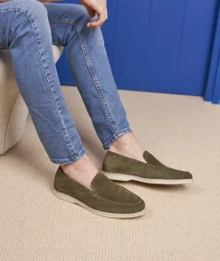 Homme Paire et Fils Mocassins-Mocassin homme en daim