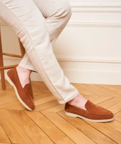 Homme Paire et Fils Mocassins-Mocassin homme en daim 