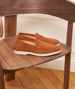 Homme Paire et Fils Mocassins-Mocassin homme en daim
