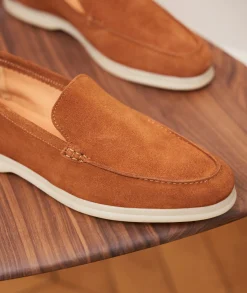 Homme Paire et Fils Mocassins-Mocassin homme en daim