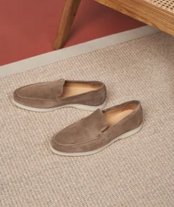 Homme Paire et Fils Mocassins-Mocassin homme en daim
