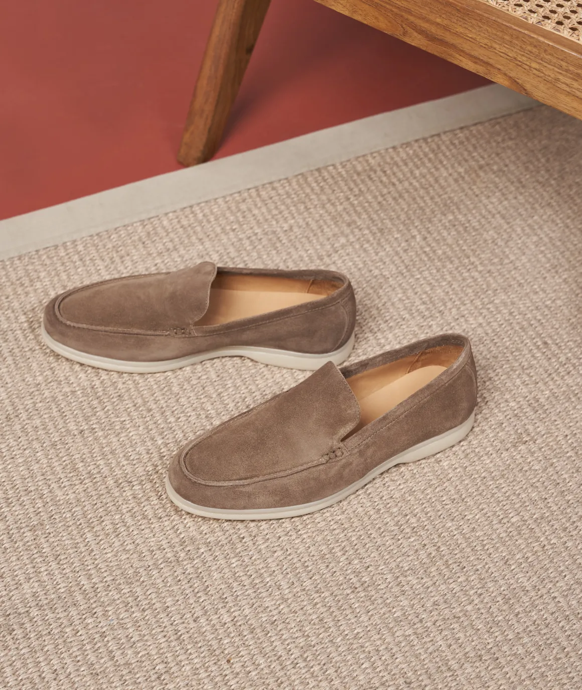 Homme Paire et Fils Mocassins-Mocassin homme en daim