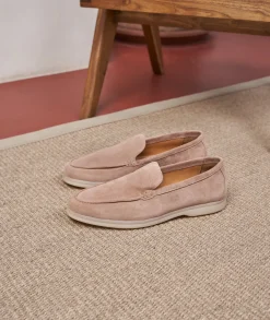 Homme Paire et Fils Mocassins-Mocassin homme en daim vieux