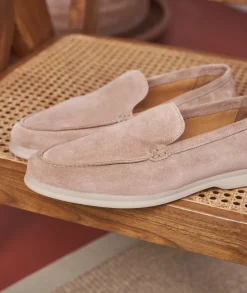 Homme Paire et Fils Mocassins-Mocassin homme en daim vieux