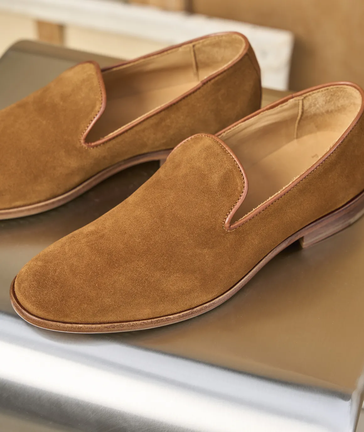 Homme Paire et Fils Mocassins-Mocassin sleepers en daim