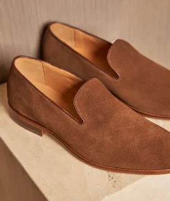 Homme Paire et Fils Mocassins-Mocassin sleepers en daim
