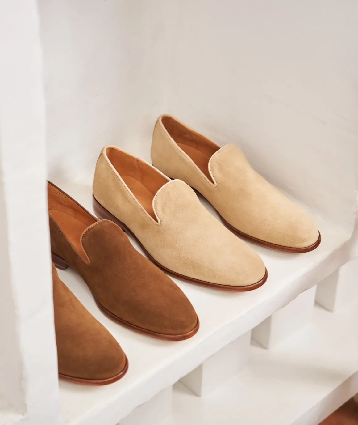 Homme Paire et Fils Mocassins-Mocassin sleepers en daim