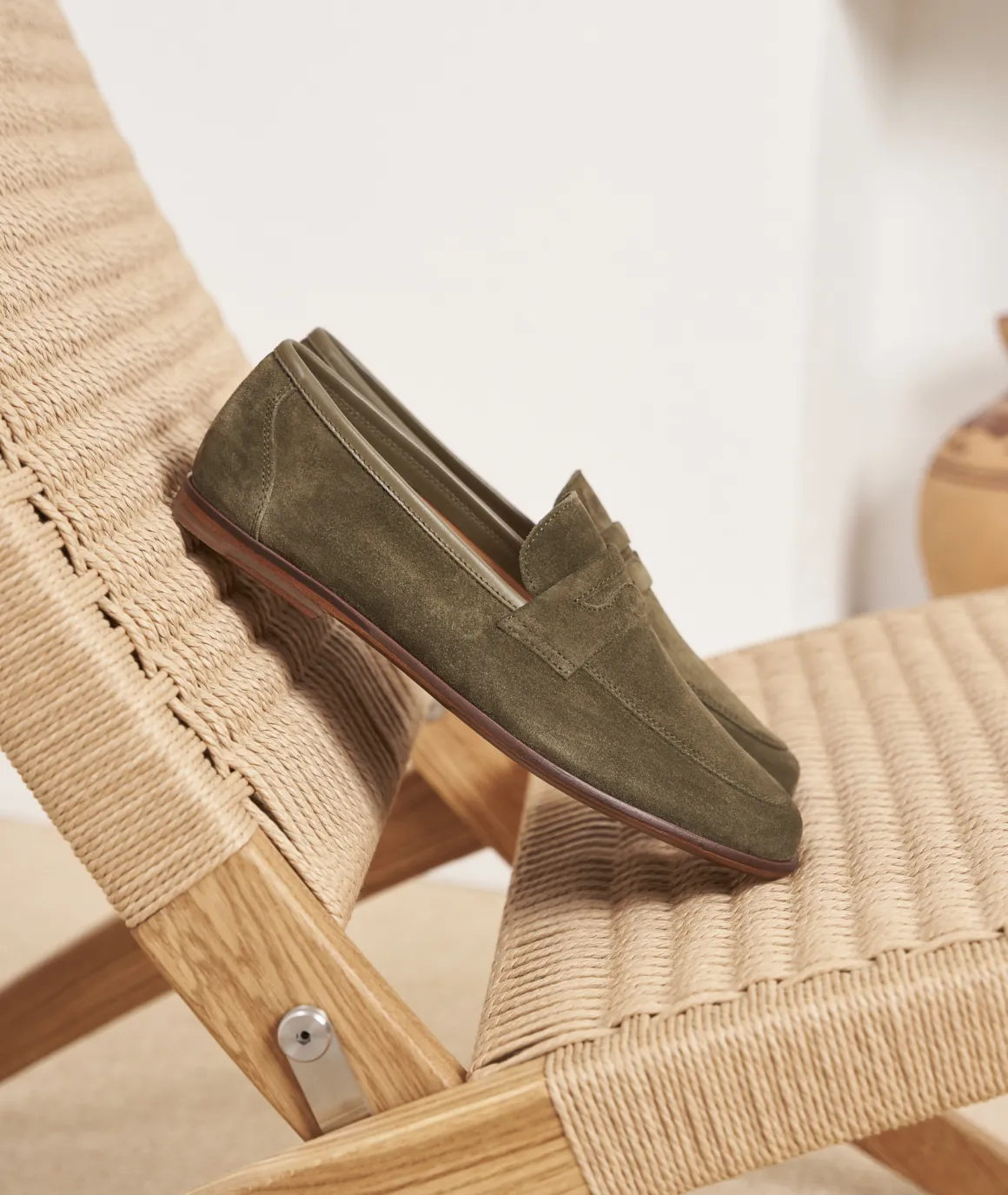 Homme Paire et Fils Mocassins-Mocassinen daim