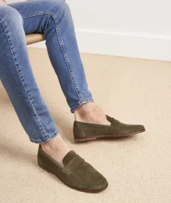 Homme Paire et Fils Mocassins-Mocassinen daim