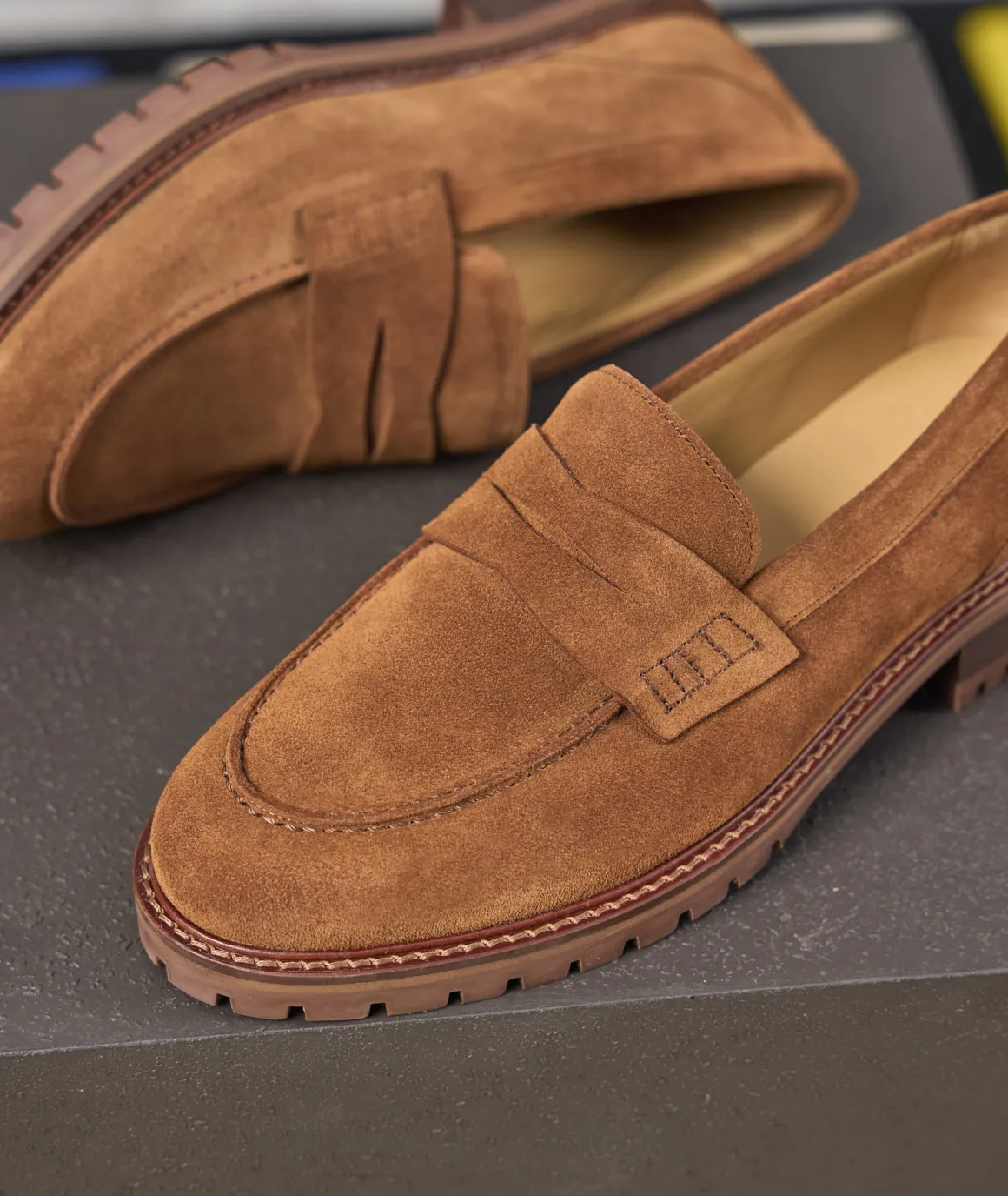 Femme Paire et Fils Mocassins Et Derbies-MOCASSINS EN DAIM