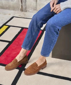 Femme Paire et Fils Mocassins Et Derbies-MOCASSINS EN DAIM