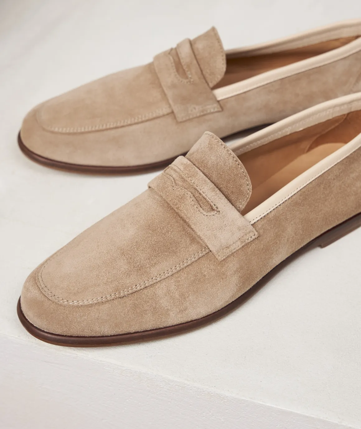 Homme Paire et Fils Mocassins-Mocassins en daim