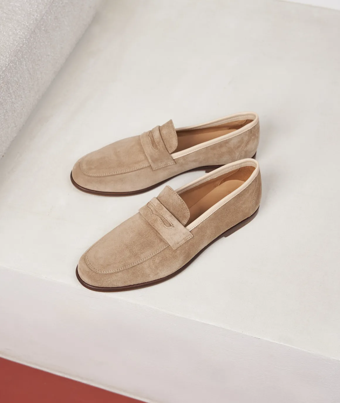 Homme Paire et Fils Mocassins-Mocassins en daim